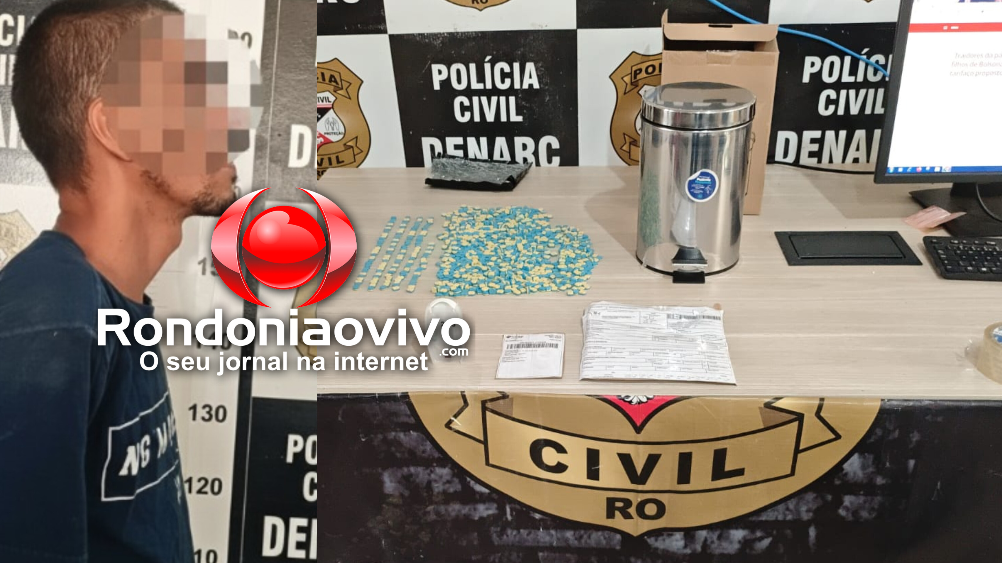 DO RIO DE JANEIRO: Acusado de encomendar mais de 1 mil comprimidos de ecstasy é preso pelo Denarc 