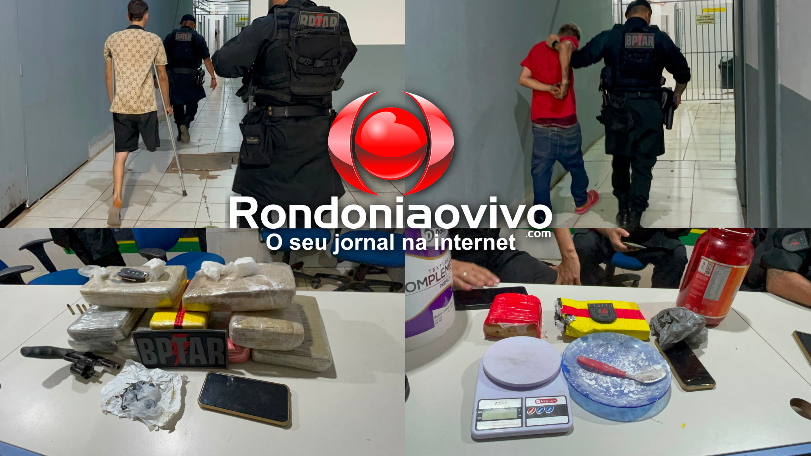 VÁRIOS QUILOS: Homem que filmava a prisão de deficiente também é preso por tráfico