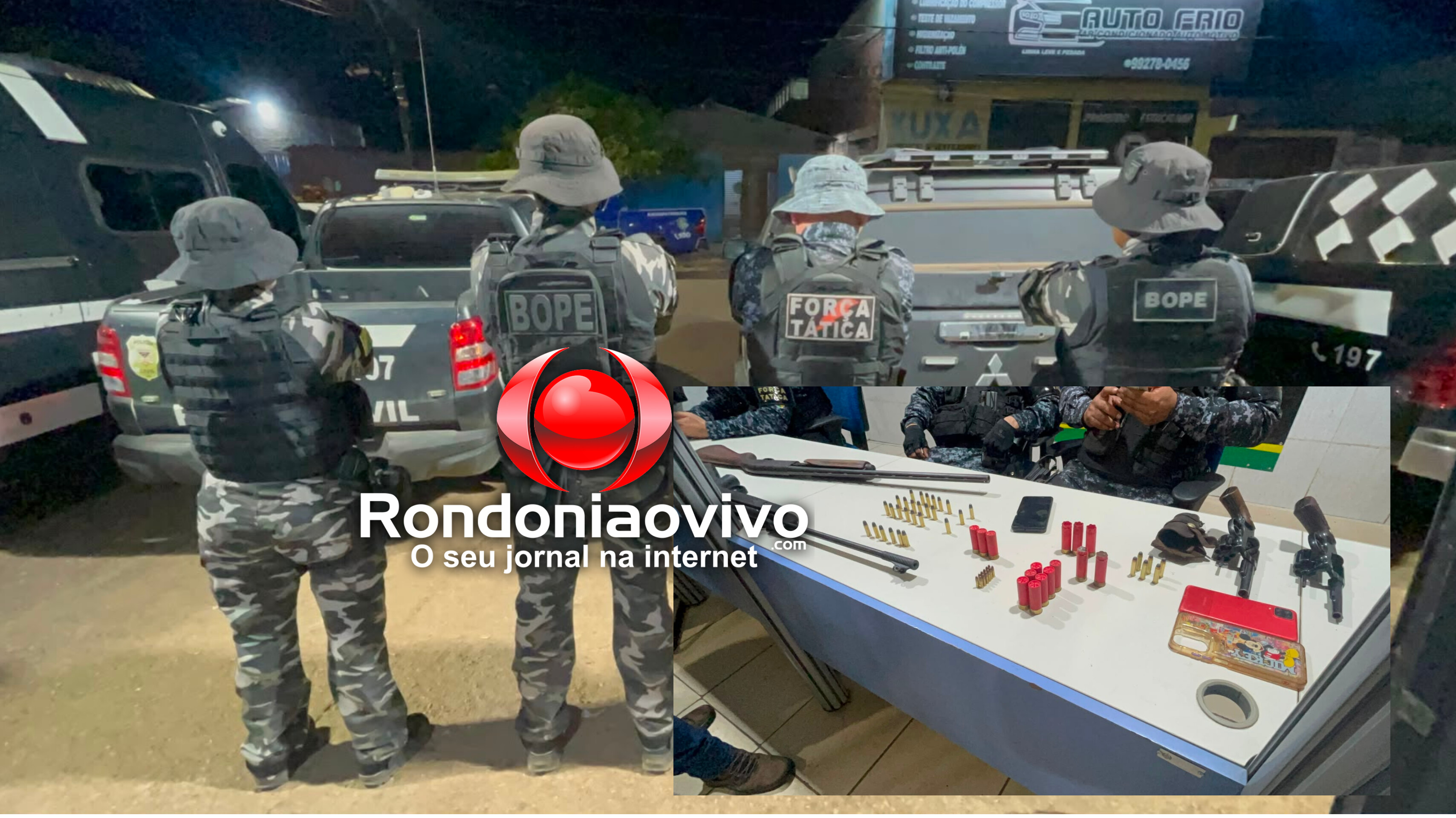 BRASIL CONTRA O CRIME: Acusado de guardar armas de facção é preso com revólveres e espingardas 