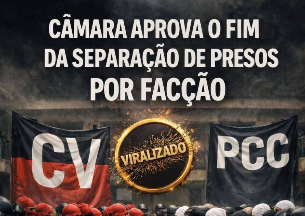 FRENTE A FRENTE: Câmara aprova fim da separação de presos por facção