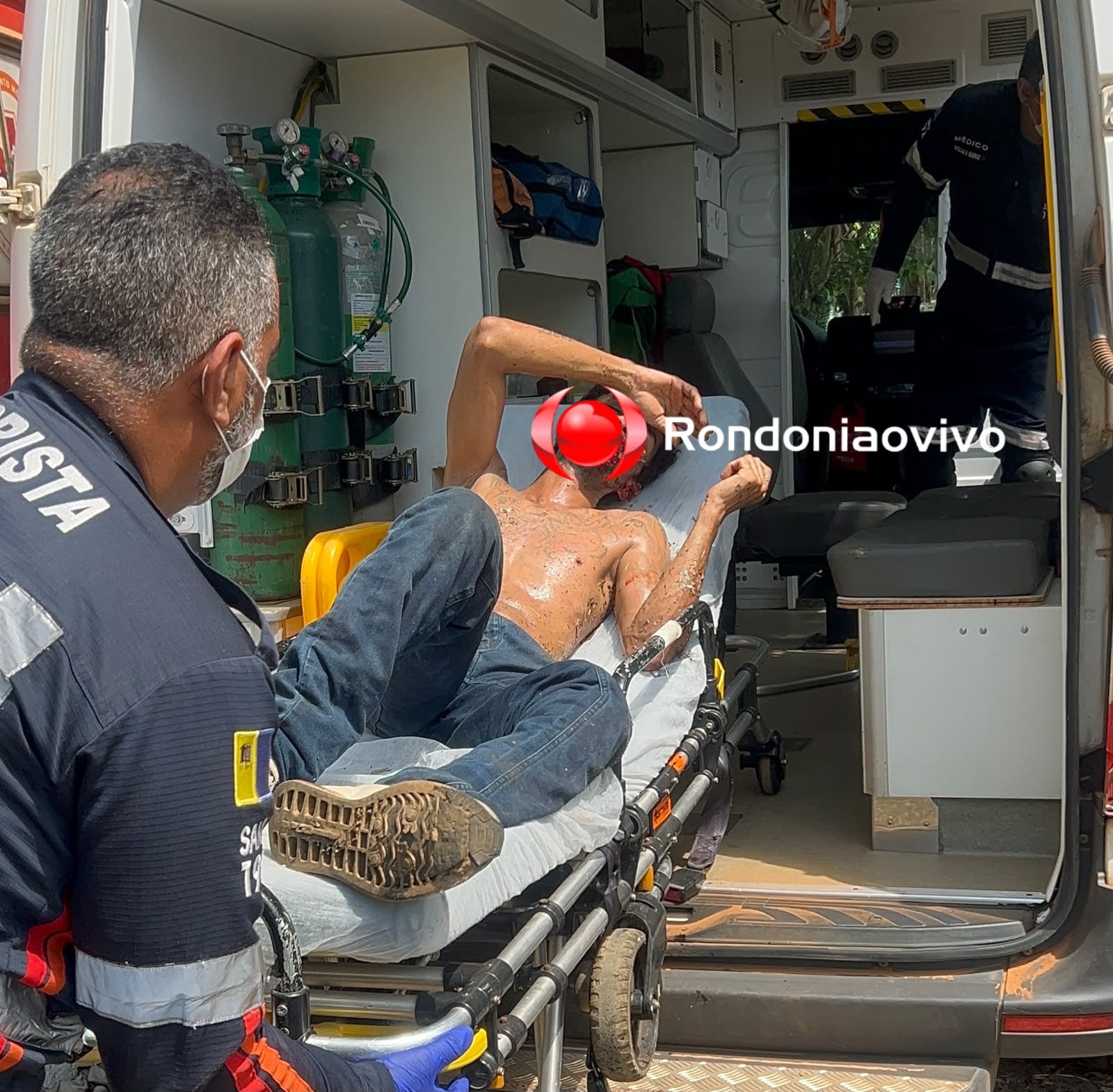 URGENTE: Homem fica em estado grave após tentar roubar venezuelano