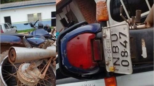 Moto furtada é recuperada pela PM e menor foi apreendido