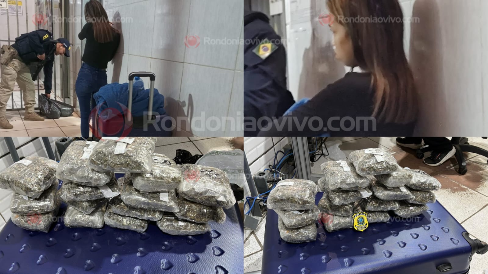 NA BR-364: Jovem é presa com skunk quando ia se encontrar com namorado em hotel 