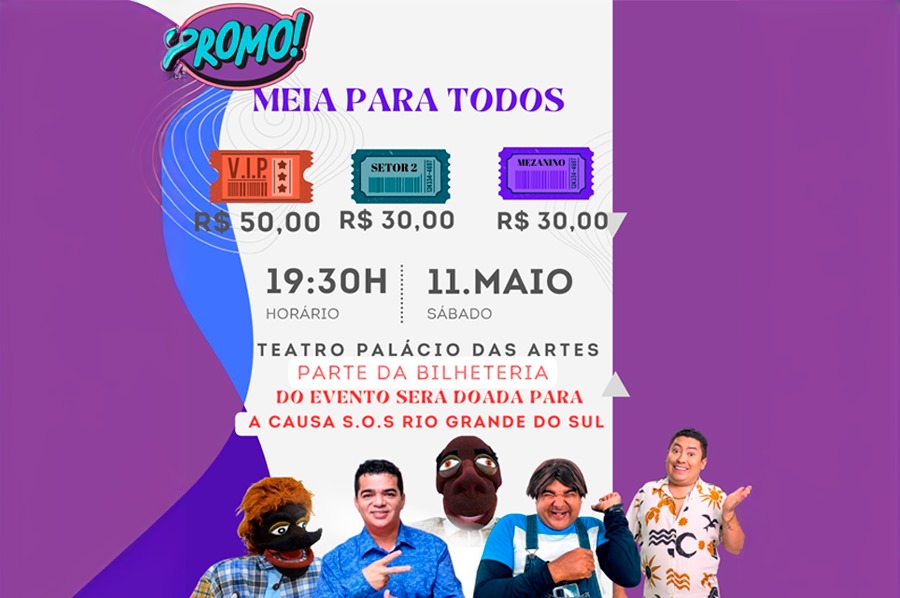 PROMOÇÃO: Confira os sorteados para o Show de Humor em Porto Velho