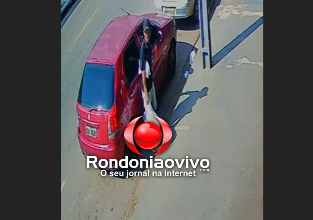 VÍDEO: Ladrão é filmado furtando sacolas de compras em carro na Jatuarana