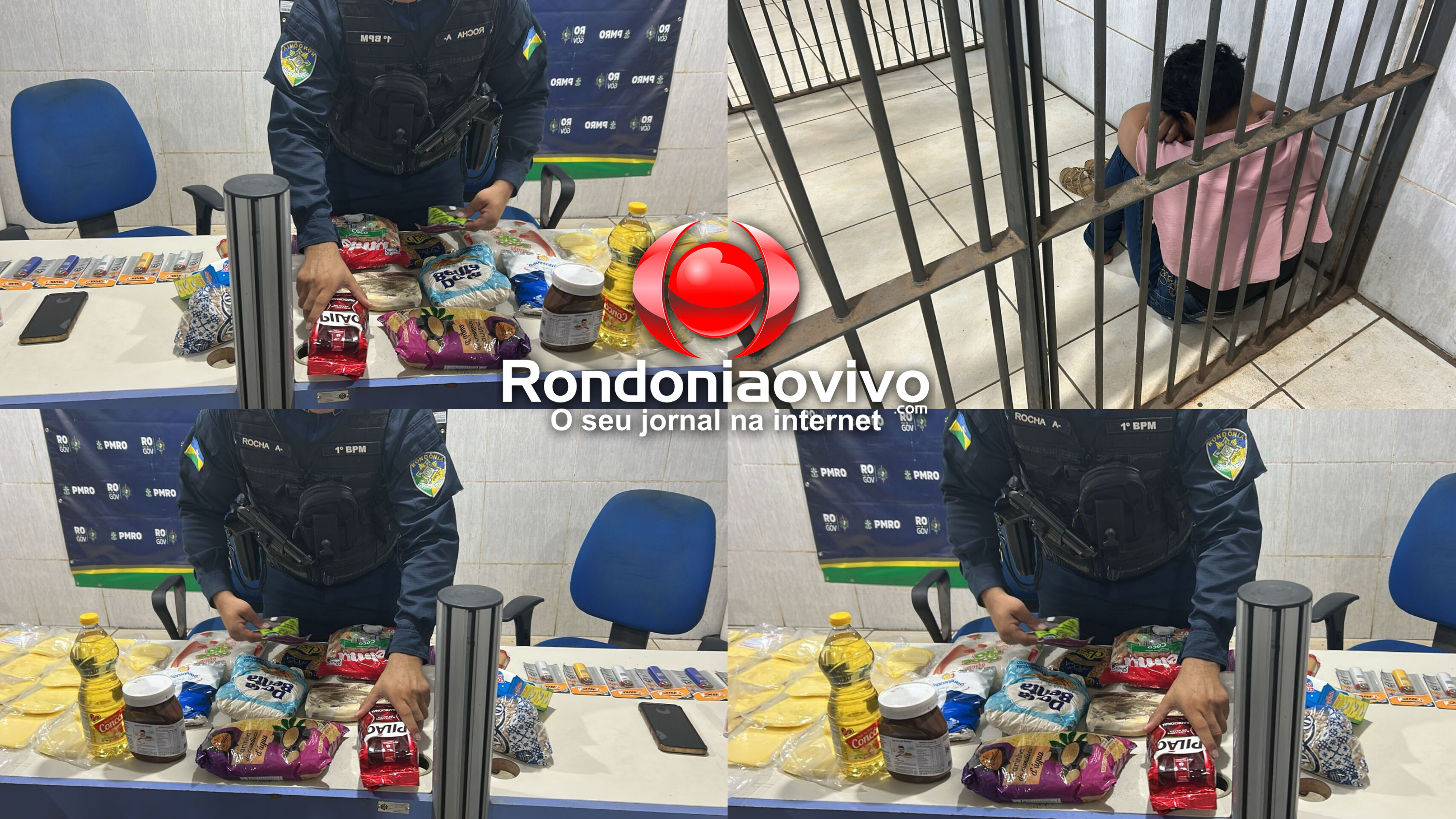 Mulher é presa por furtar várias mercadorias no Meta 21