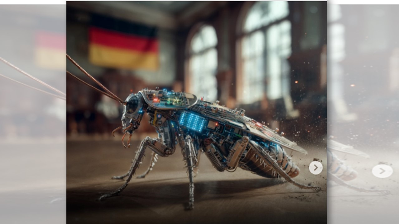 MISSÕES MILITARES: Alemanha testa baratas bio-híbridas com IA para espionagem