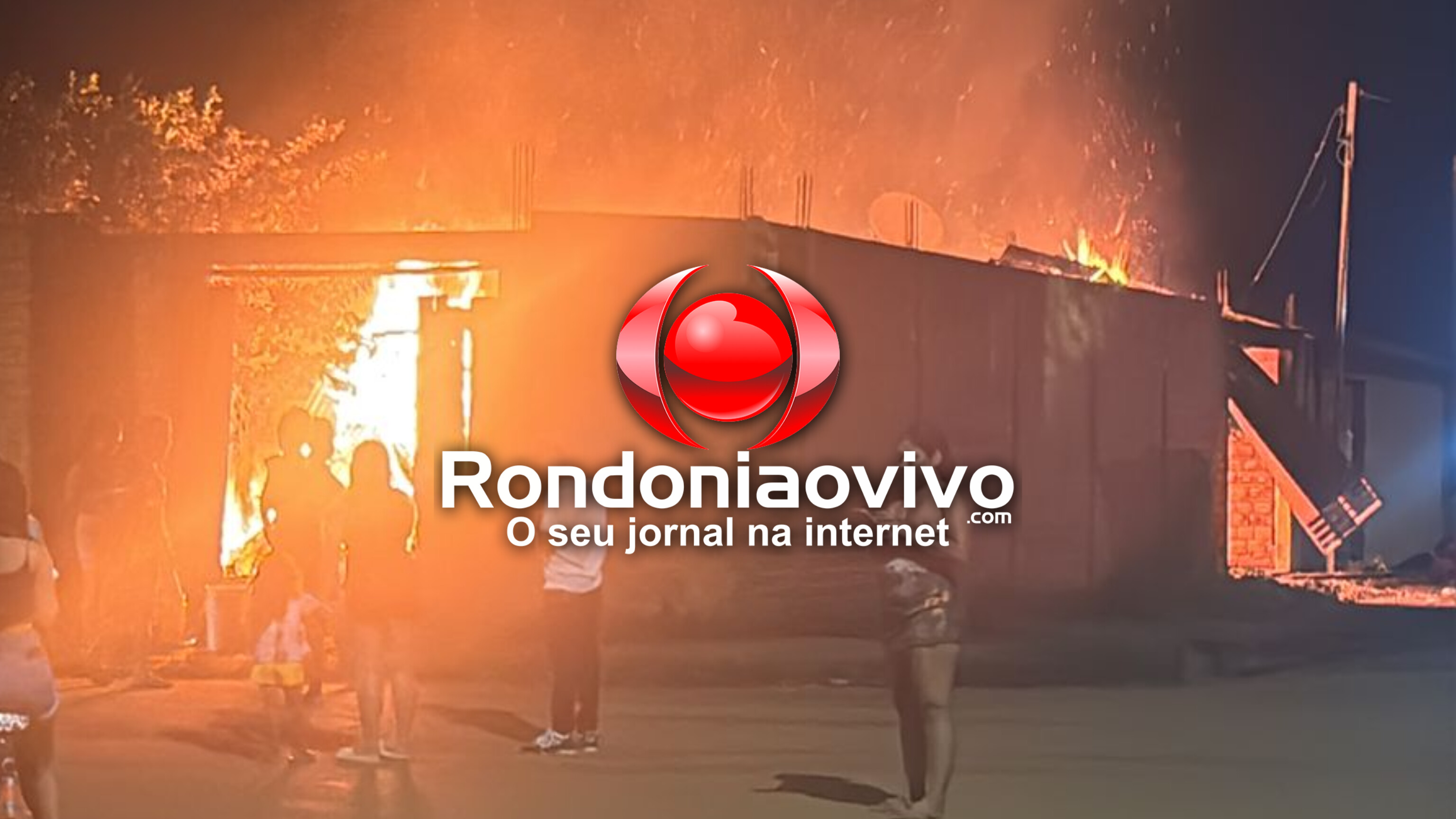 VÍDEO: Residência é destruída por incêndio na zona Leste