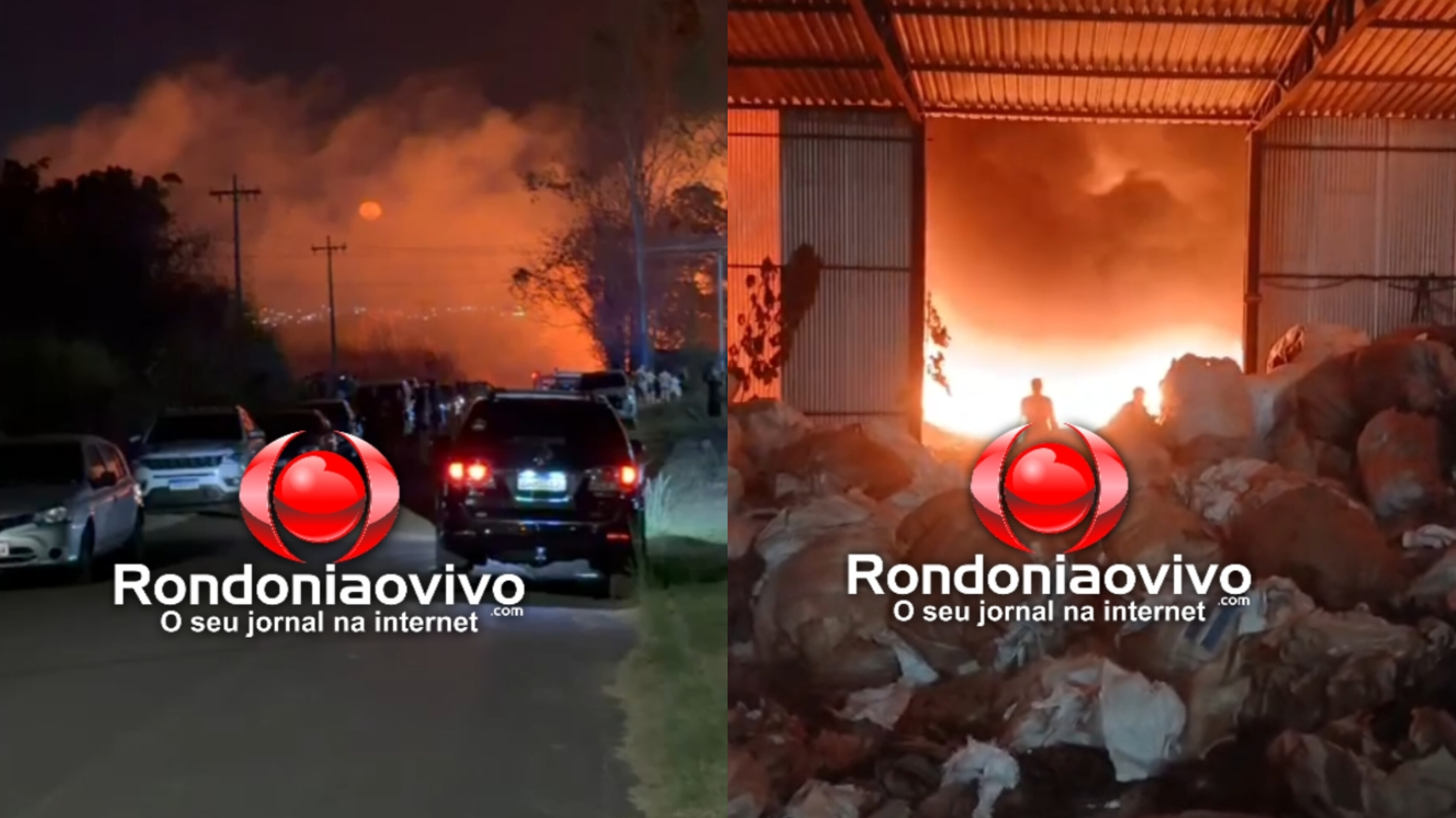 VÍDEO: Incêndio de grandes proporções atinge empresa Amazon Tubos