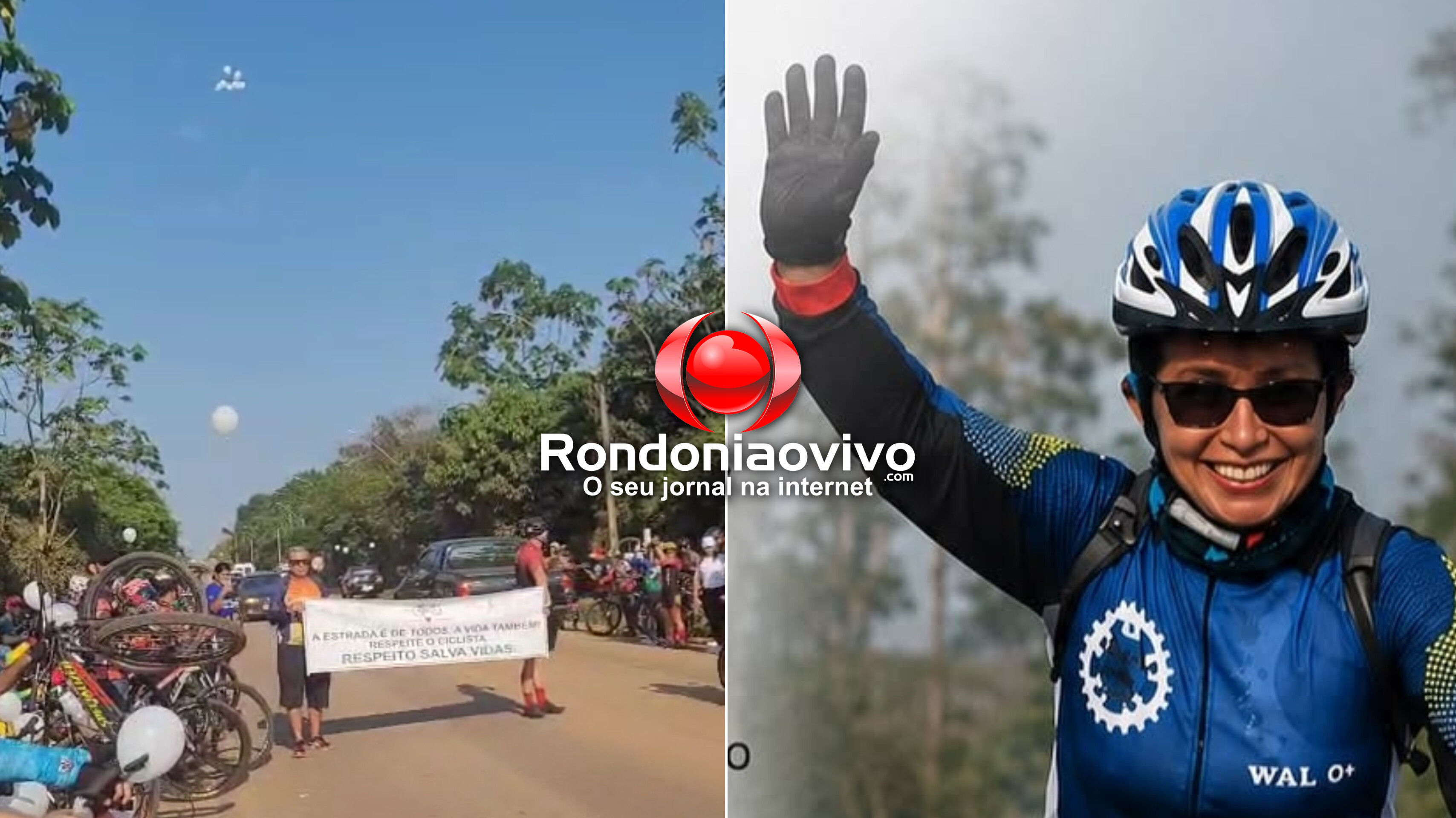 VÍDEO: Grupo de ciclistas faz homenagem a Waldirene Miranda vítima de atropelamento  