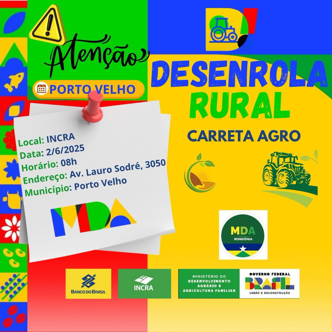 REGULARIZAÇÃO DE DÍVIDAS: Governo Federal realiza ação do Desenrola Rural em Porto Velho