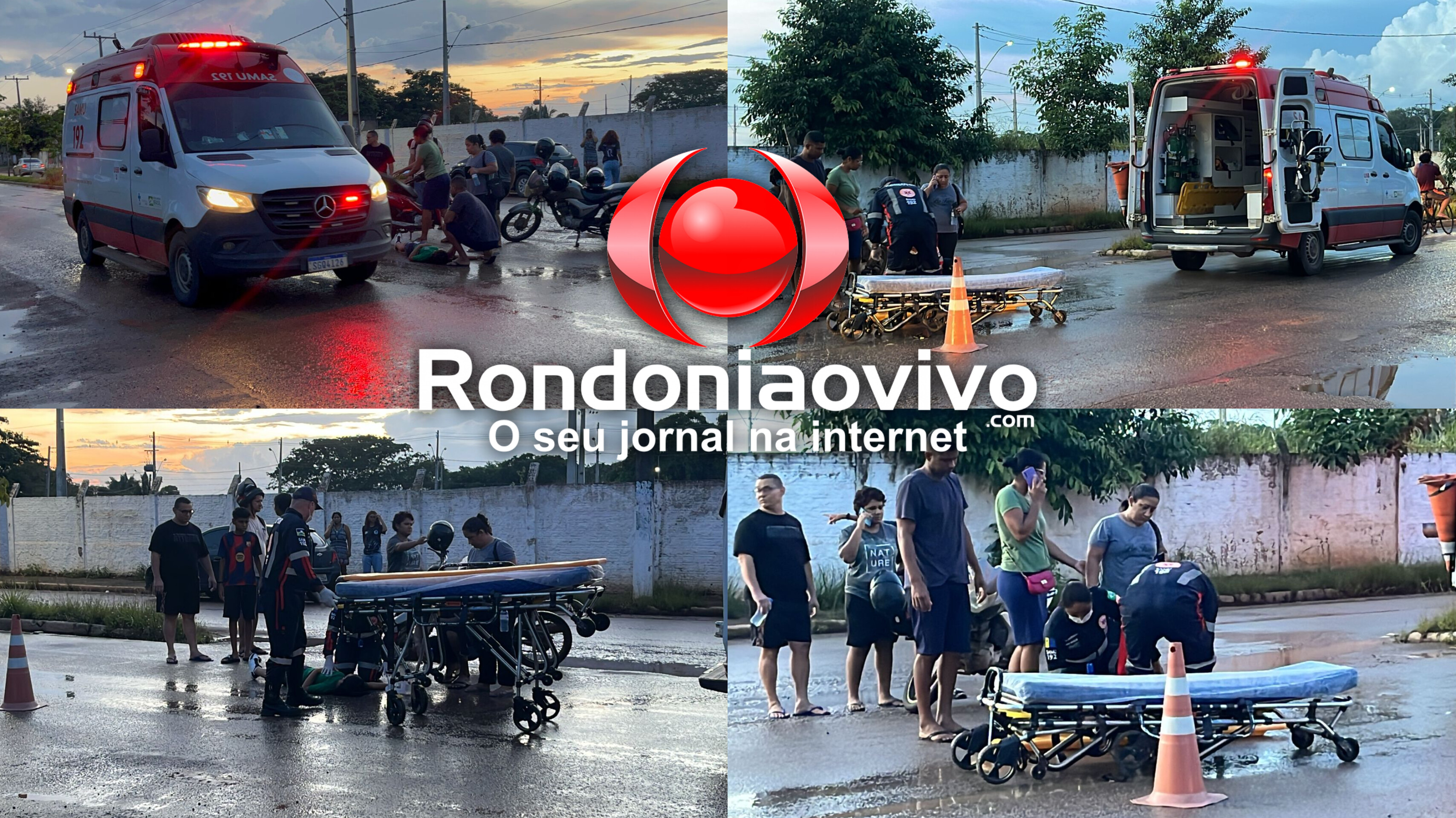 URGENTE: Criança fica ferida em acidente na frente do Parque dos Tanques