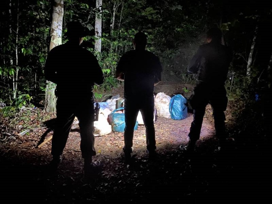 ENTERRADO: Veja detalhes da apreensão pela Polícia Militar de drogas em Vilhena