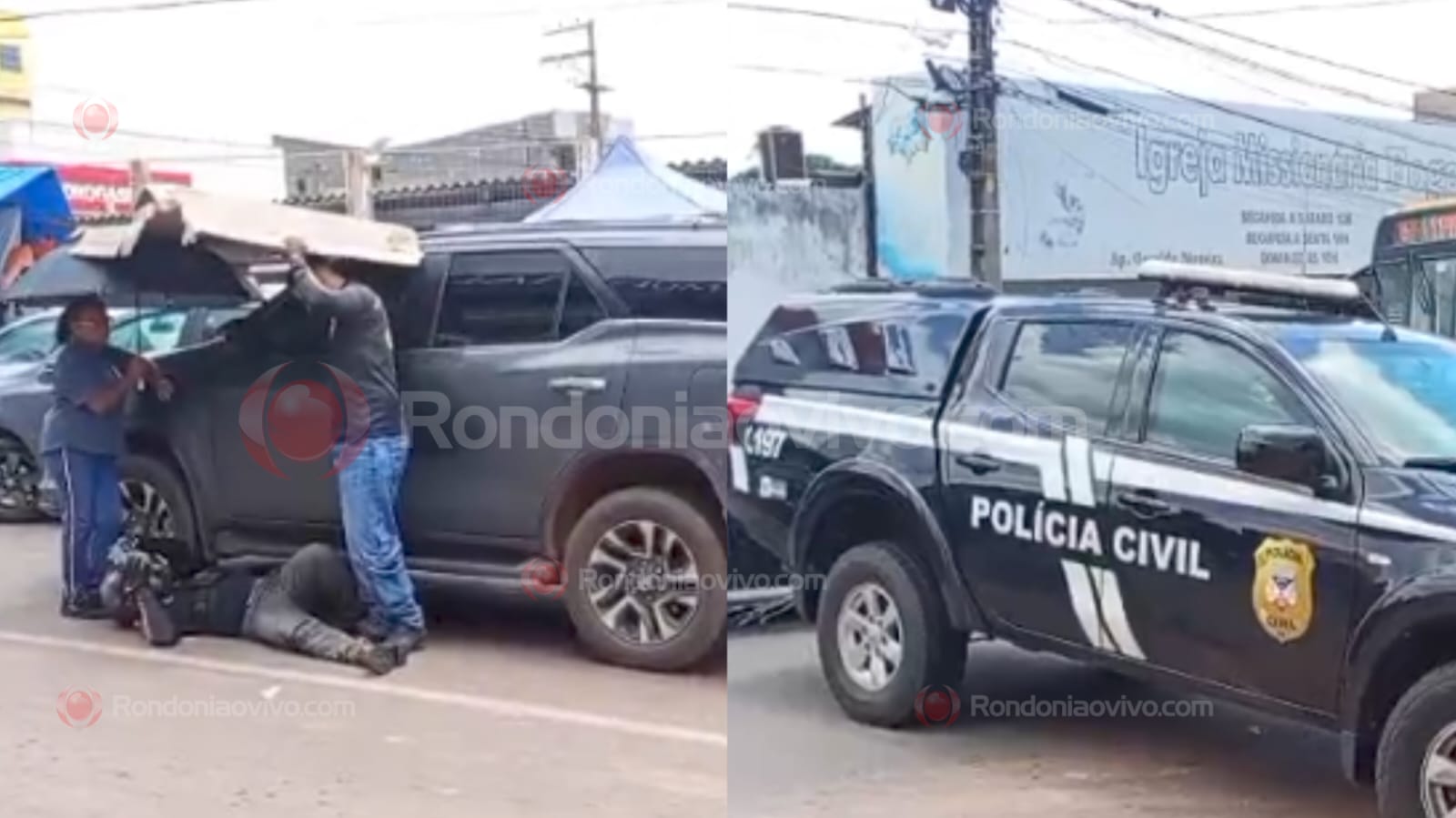 NA 7 DE SETEMBRO: Moto aplicativo bate na traseira de viatura da Polícia Civil 