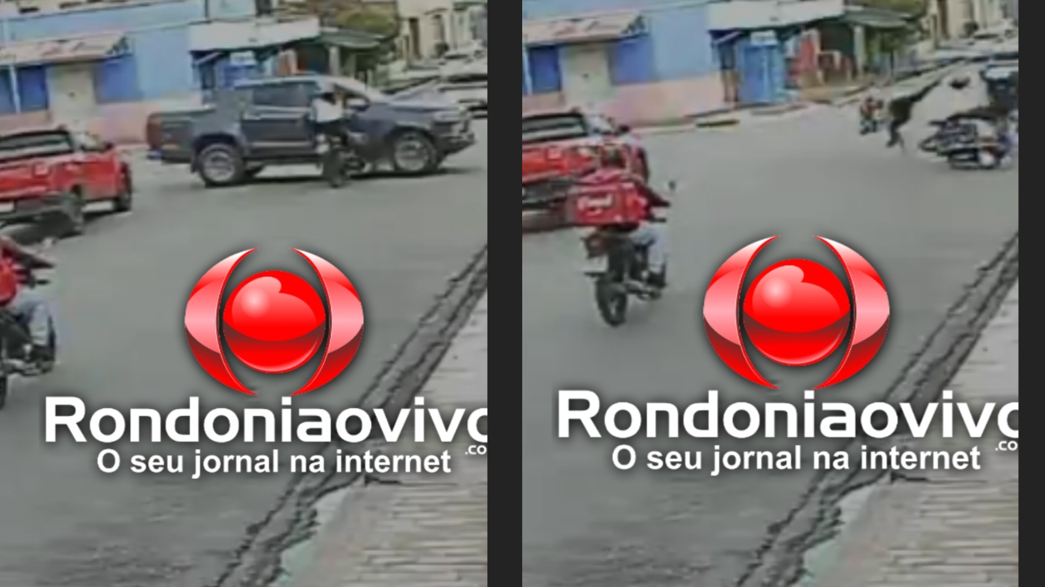 NO SEMÁFORO: Vídeo mostra grave acidente com moto app e passageira na Campos Sales