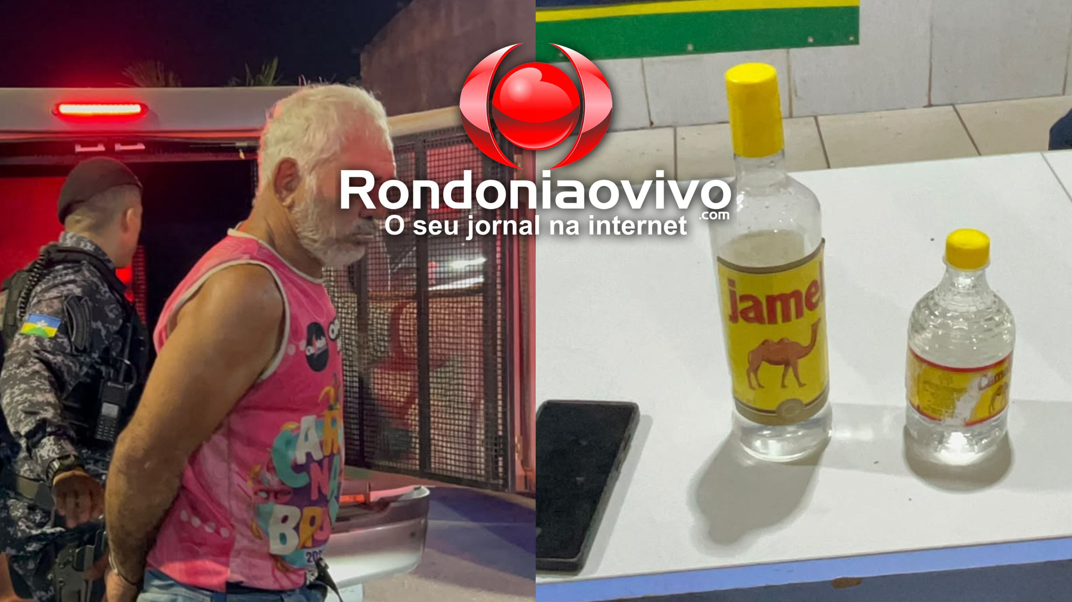 VÍDEO: Homem é preso por furtar duas cachaças Jamel no IG