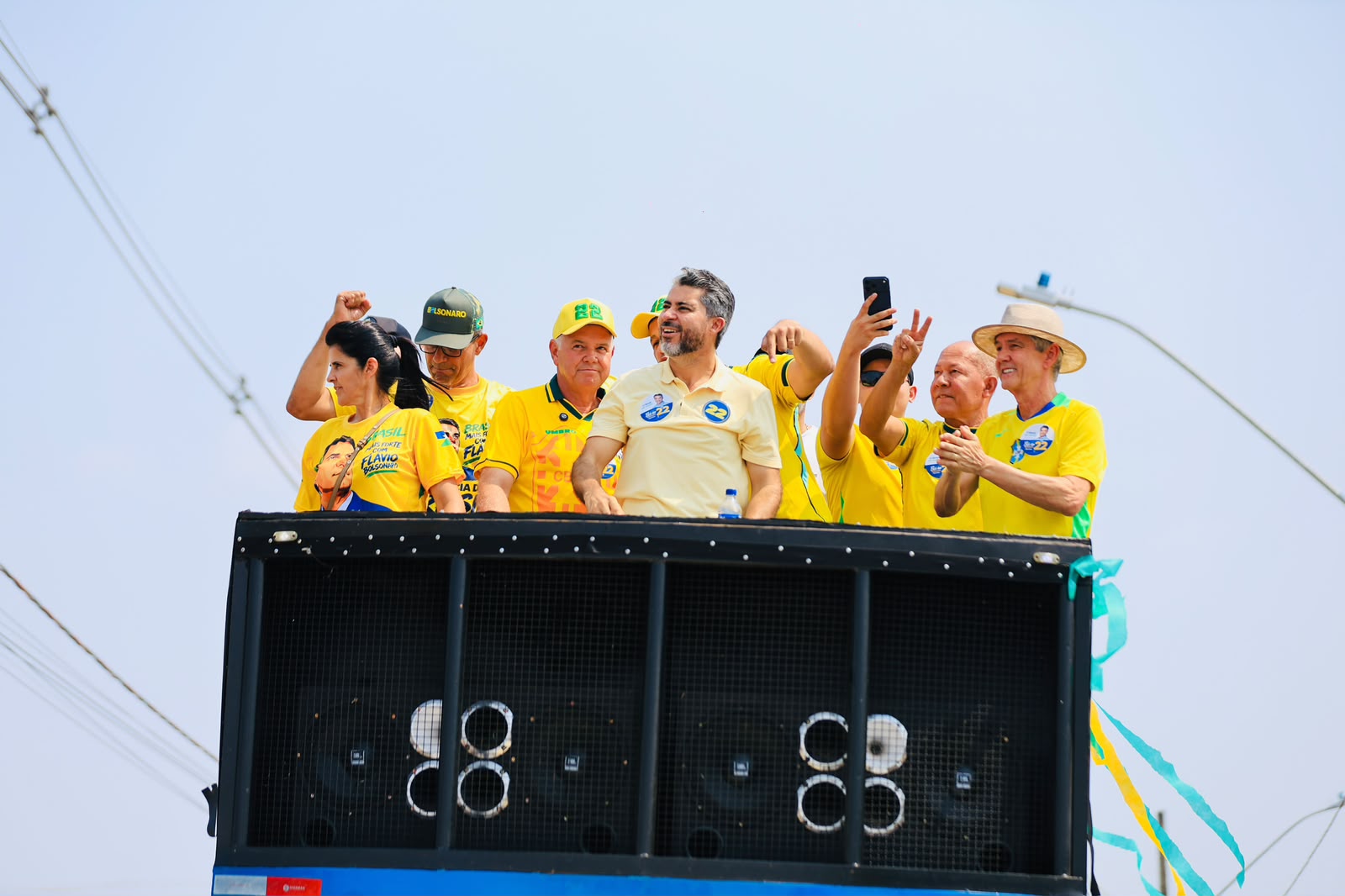 JAIME BAGATTOLI : Senador e bancada do PL participam de carreatas em apoio a Flávio Bolsonaro