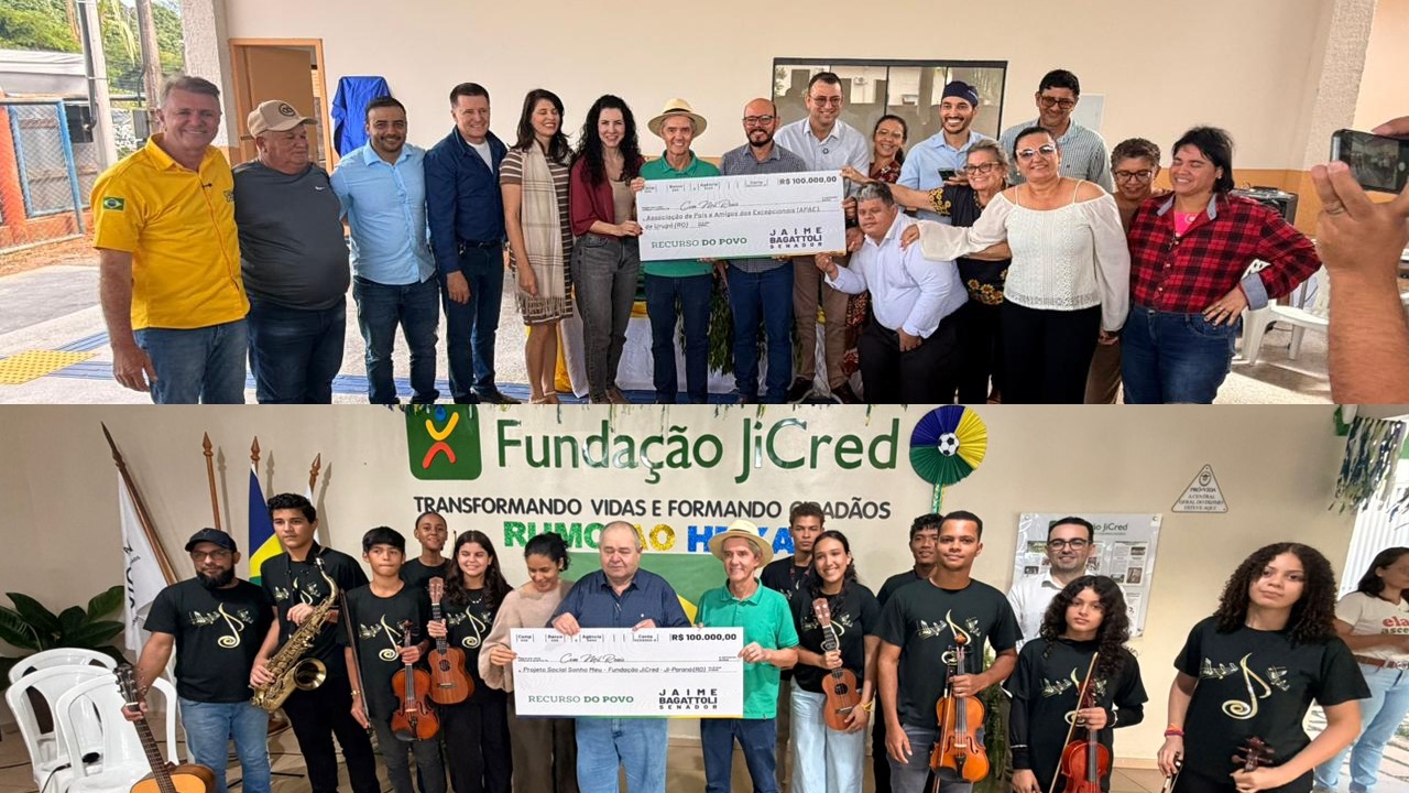 JAIME BAGATTOLI: Senador tem dia de entregas para a assistência social em Ji-Paraná e Urupá