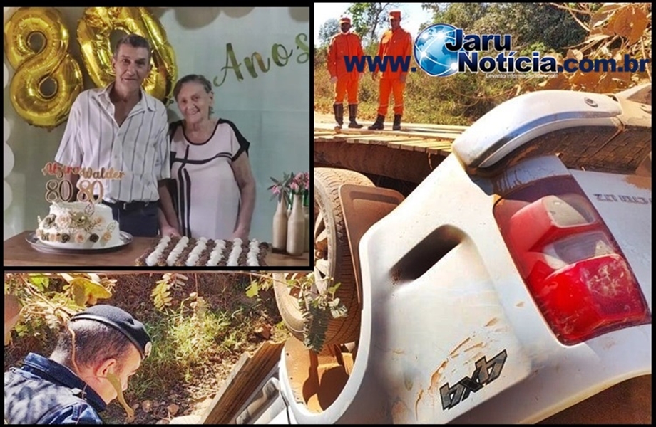 TRISTEZA: Casal de idosos perde a vida em acidente em zona rural