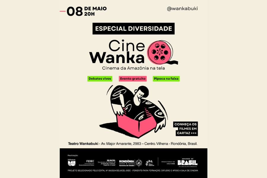 ENTRADA GRATUITA: 3ª edição do Cine Wanka exibe curtas amazônicos nesta sexta (08)