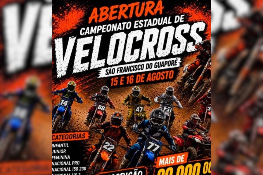 LIMERO: São Francisco do Guaporé sedia Estadual de Velocross neste fim de semana