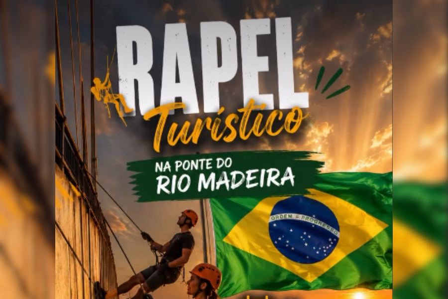 TURISMO: Rapel na Ponte do Rio Madeira é opção de aventura no feriado de 7 de setembro