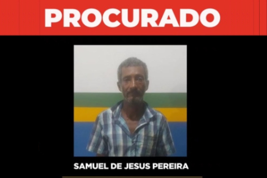 PROCURADO: Samuel de Jesus Pereira, foragido da Justiça