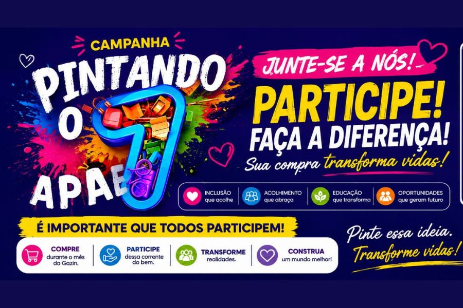 SOLIDARIEDADE: Campanha transforma compras em doações para APAE de PVH em julho