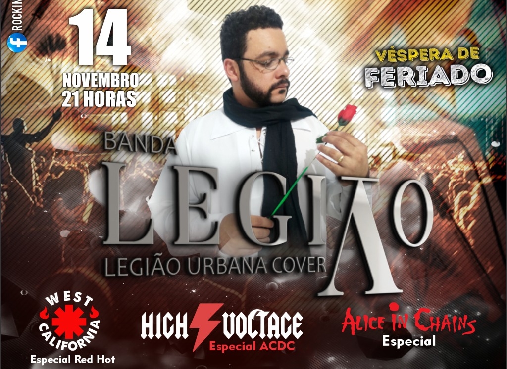 ESPECIAL: Confira os sorteados para Legião Urbana Cover, Red Hot, Alice In Chains e Ac Dc