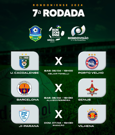 CAMPEONATO RONDONIENSE: A 7ª rodada acontece neste final de semana 