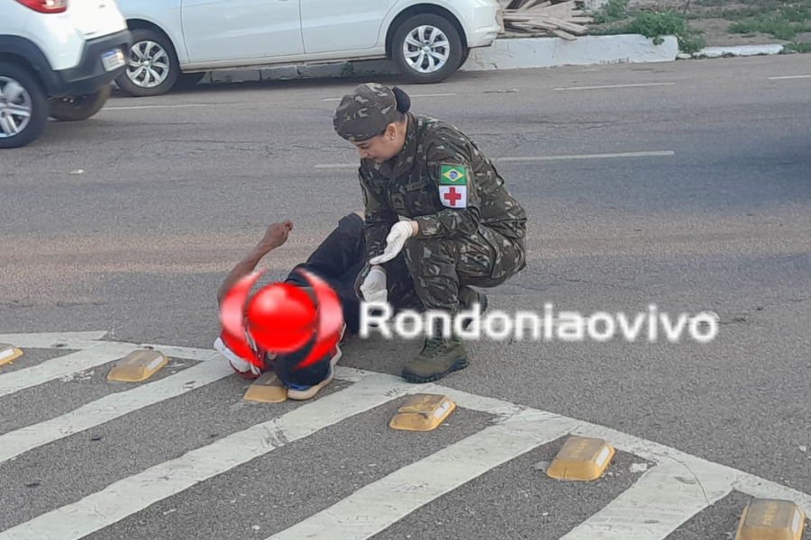 URGENTE: Motorista foge após atropelar gravemente pedestre na Carlos Gomes 