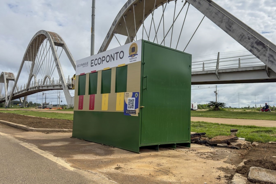 RECICLAGEM: Prefeitura instala ecopontos para incentivar a coleta seletiva solidária em PVH