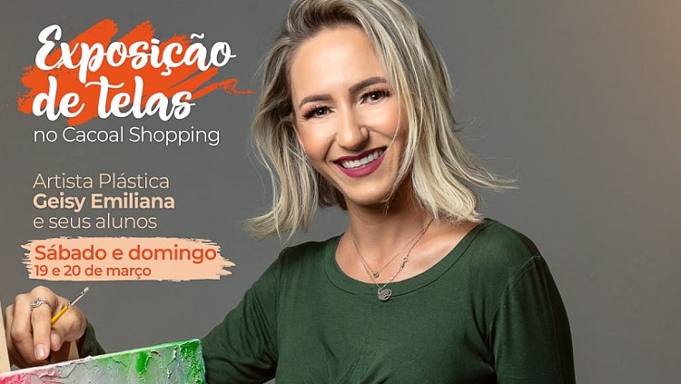 ARTES: Exposição reúne 72 telas de alunos da artista plástica Geisy Emiliana