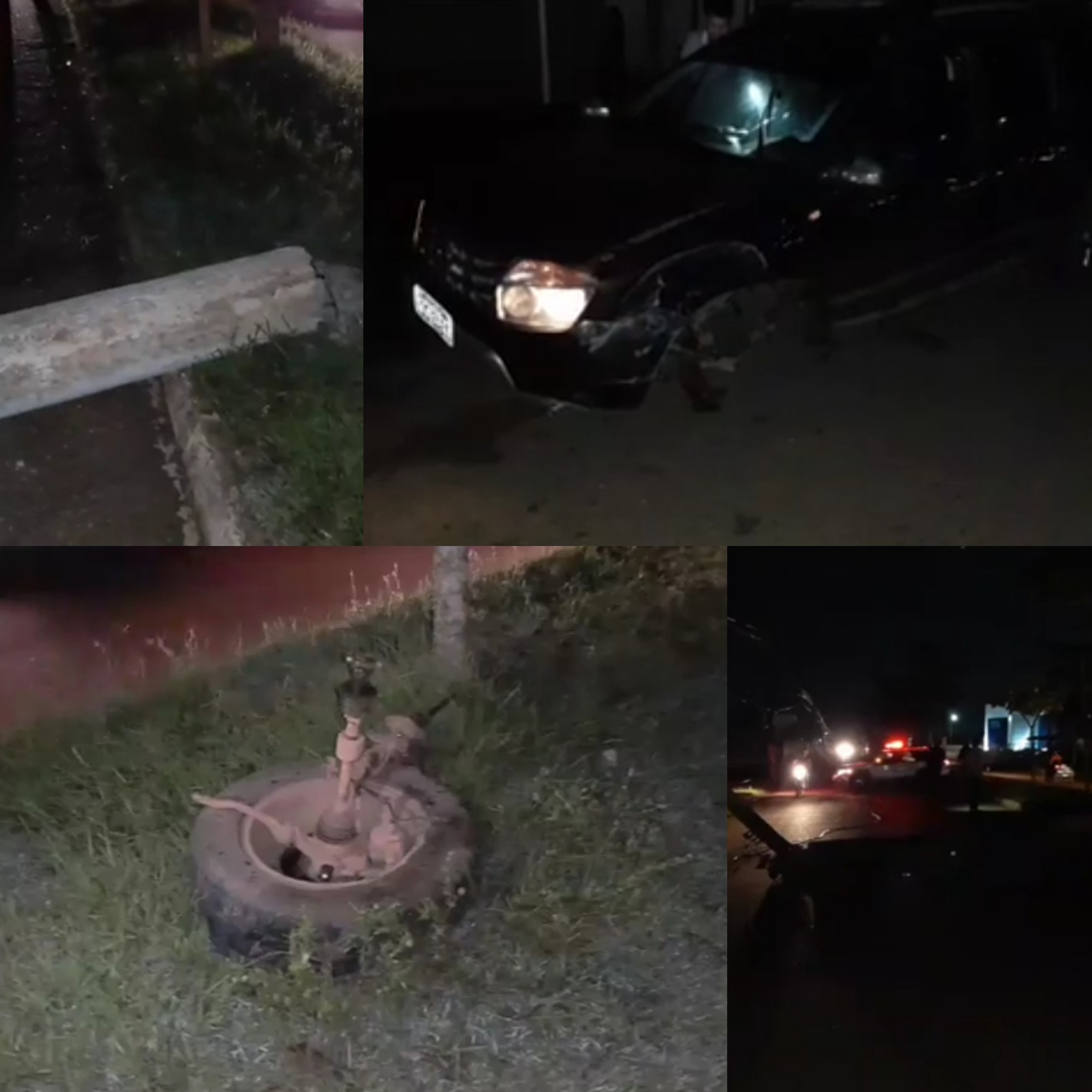 CAOS: Carro derruba poste na zona Leste e deixa população sem energia