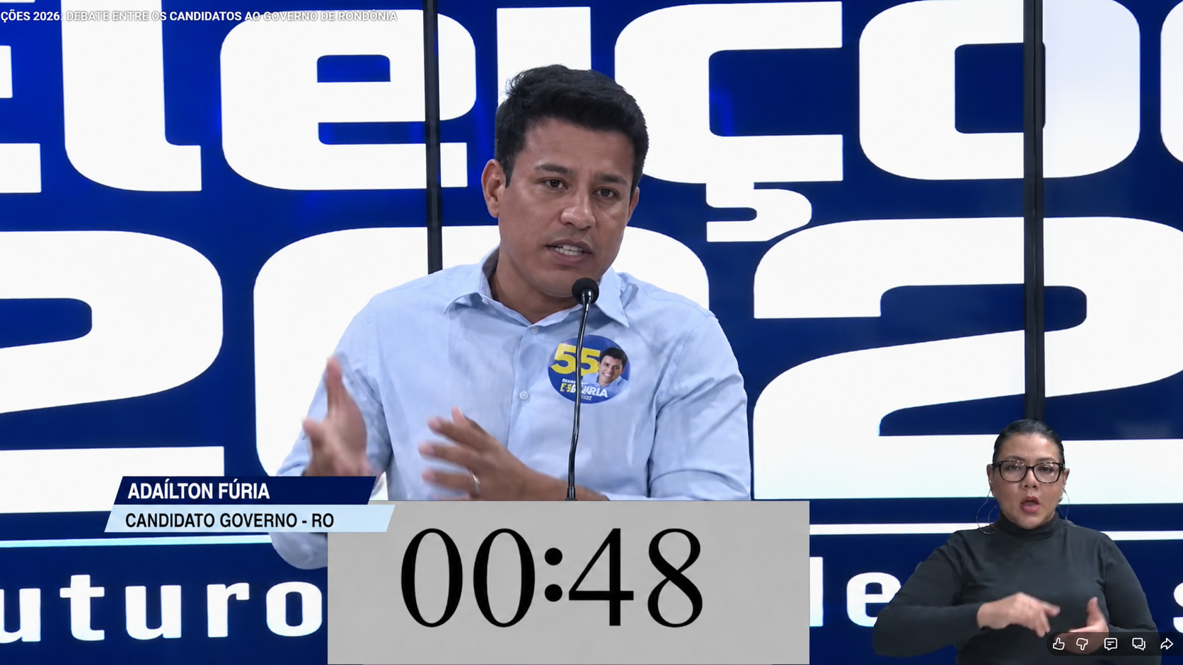 ELEIÇÕES 2026: Furia propõe saúde, segurança e regularização fundiária em debate da Rema TV