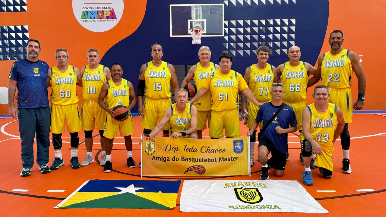 IEDA CHAVES: Deputada celebra ouro e prata de Rondônia no Norte-Nordeste de Basquete Master