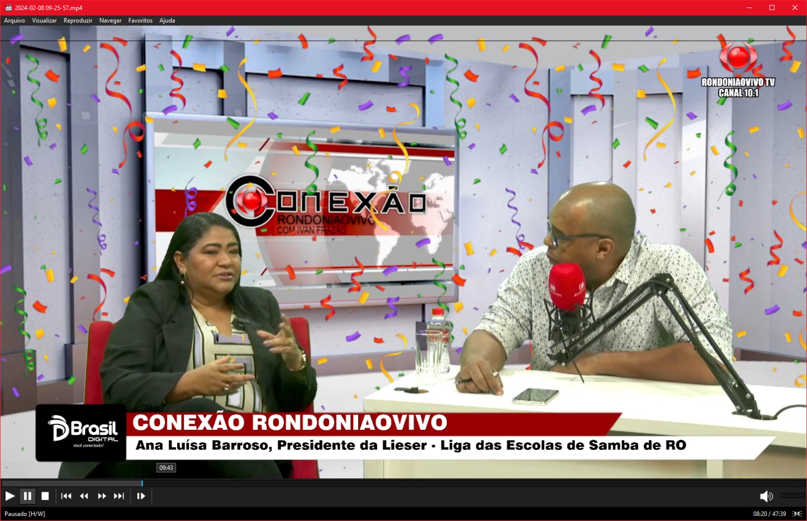 CONEXÃO RONDONIAOVIVO:   Ana Lúcia, pres. da Liga das Escolas de Samba, fala sobre desfile em março