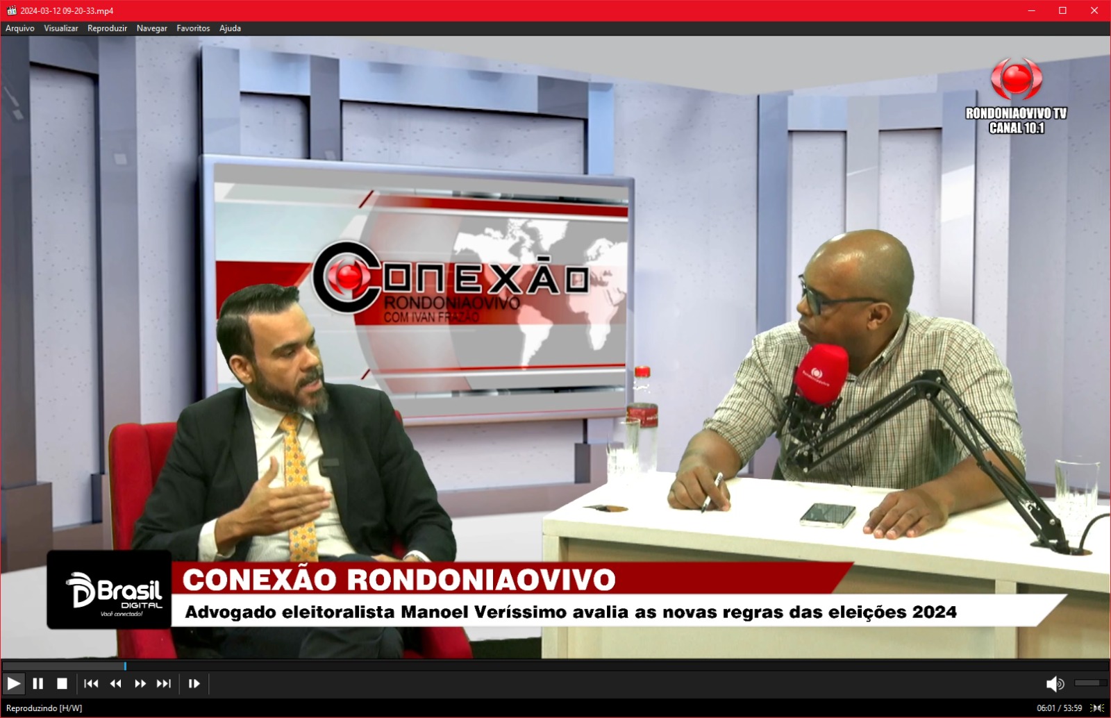 CONEXÃO RONDONIAOVIVO:   Advogado eleitoralista Manoel Veríssimo avalia as novas regras das eleições 2024