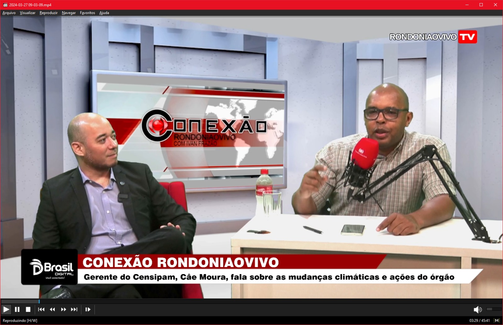 CONEXÃO RONDONIAOVIVO:   Gerente do Censipam, Câe Moura, fala das mudanças climáticas e ações do órgão