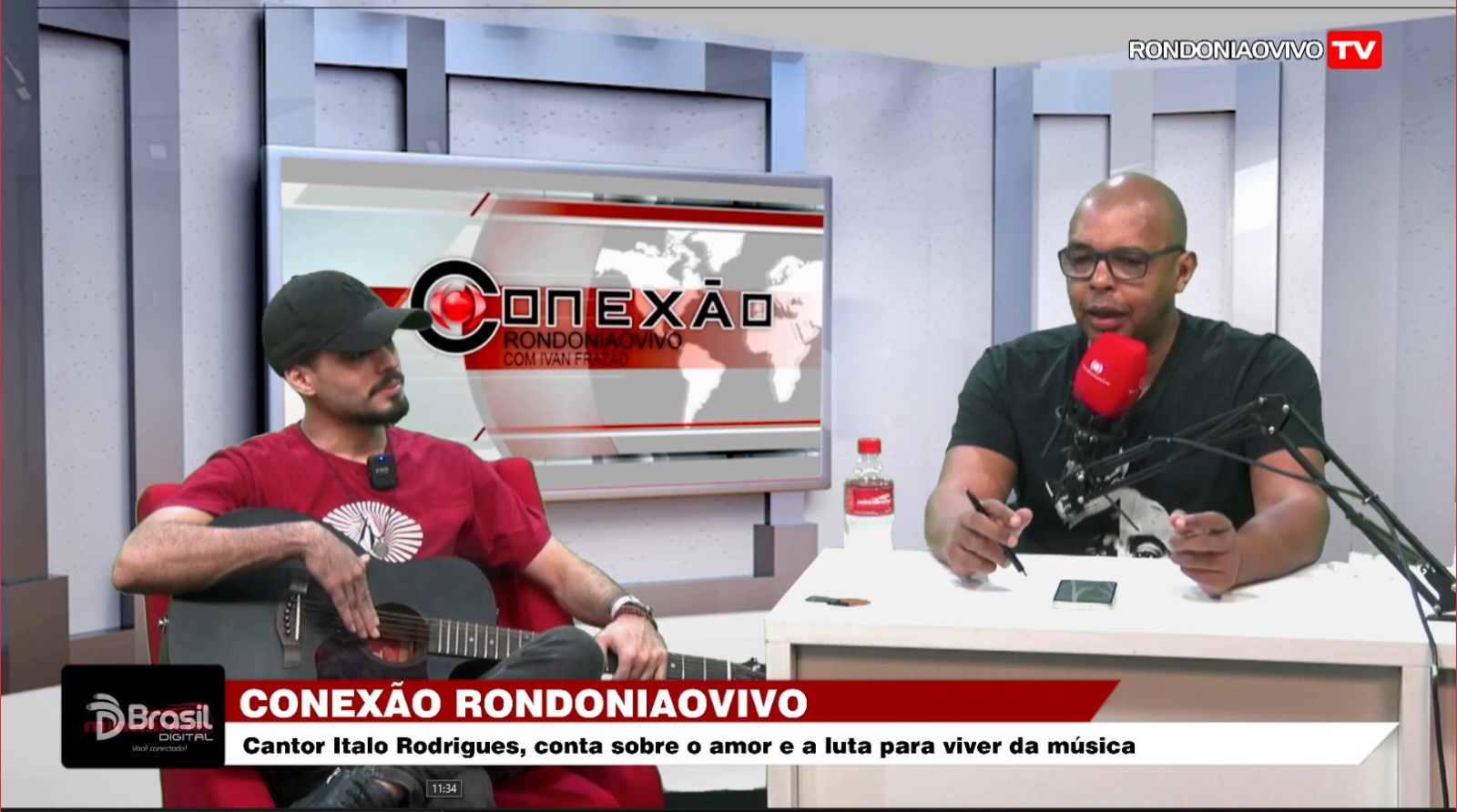 CONEXÃO RONDONIAOVIVO:   Cantor Italo Rodrigues, conta sobre o amor e a luta para viver da música