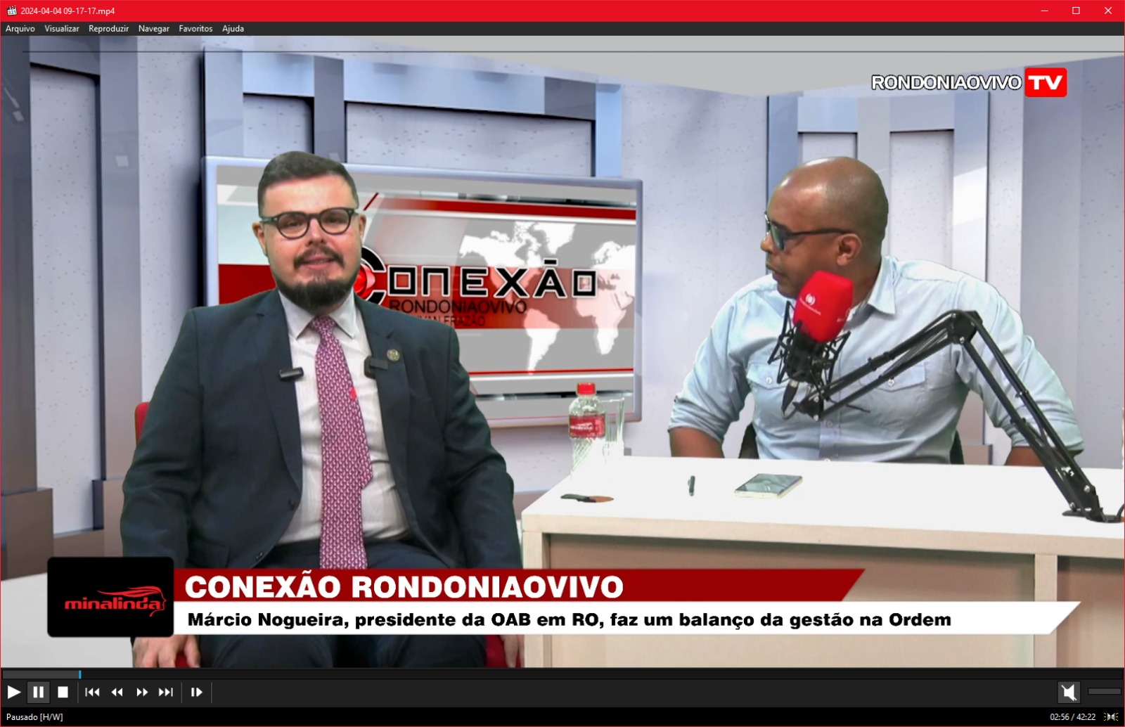 CONEXÃO RONDONIAOVIVO: Márcio Nogueira, pres.da OAB em RO, faz um balanço da gestão na Ordem