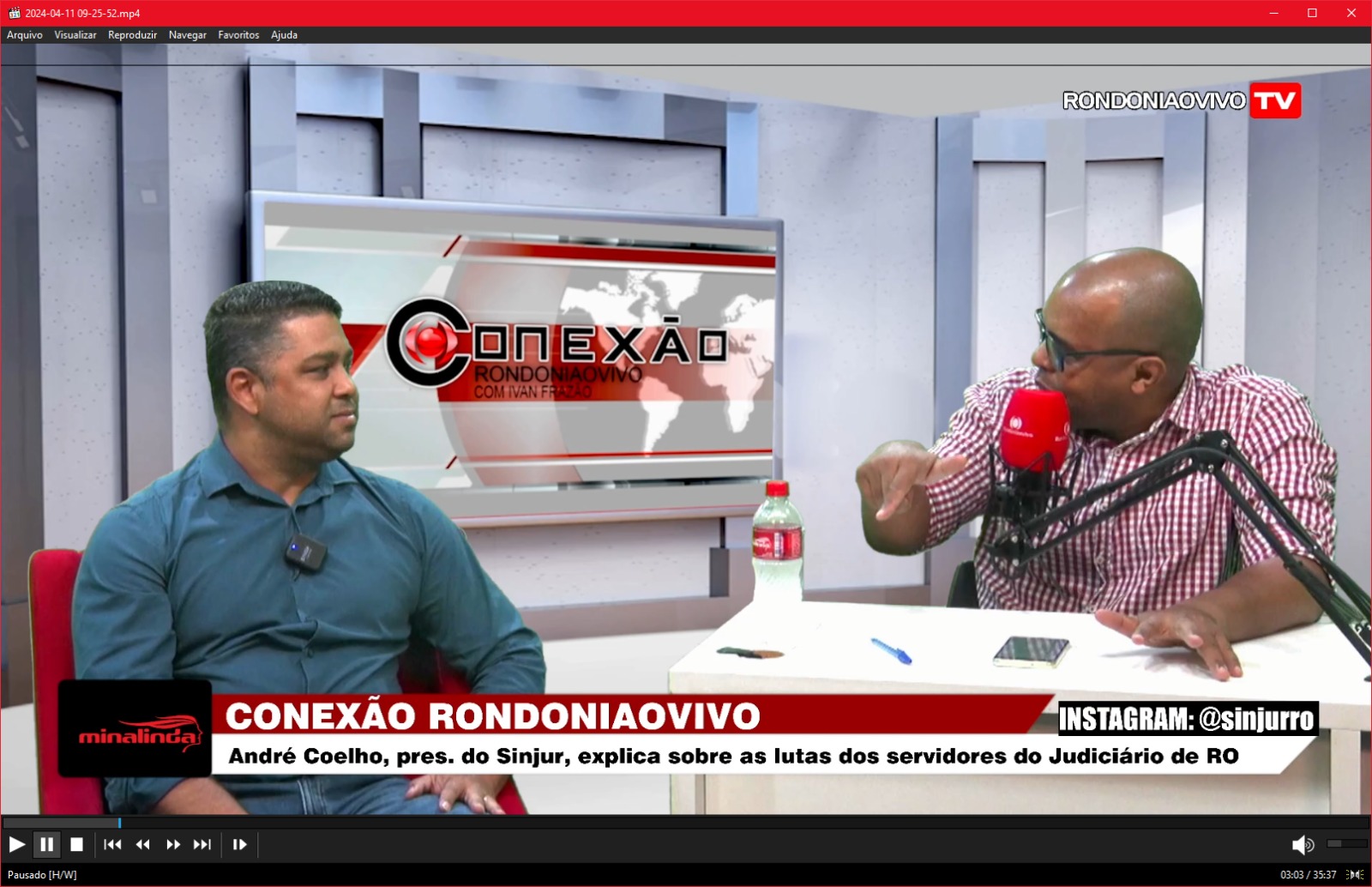 CONEXÃO RONDONIAOVIVO: André Coelho, pres. do Sinjur, fala das lutas dos servidores do Judiciário de RO