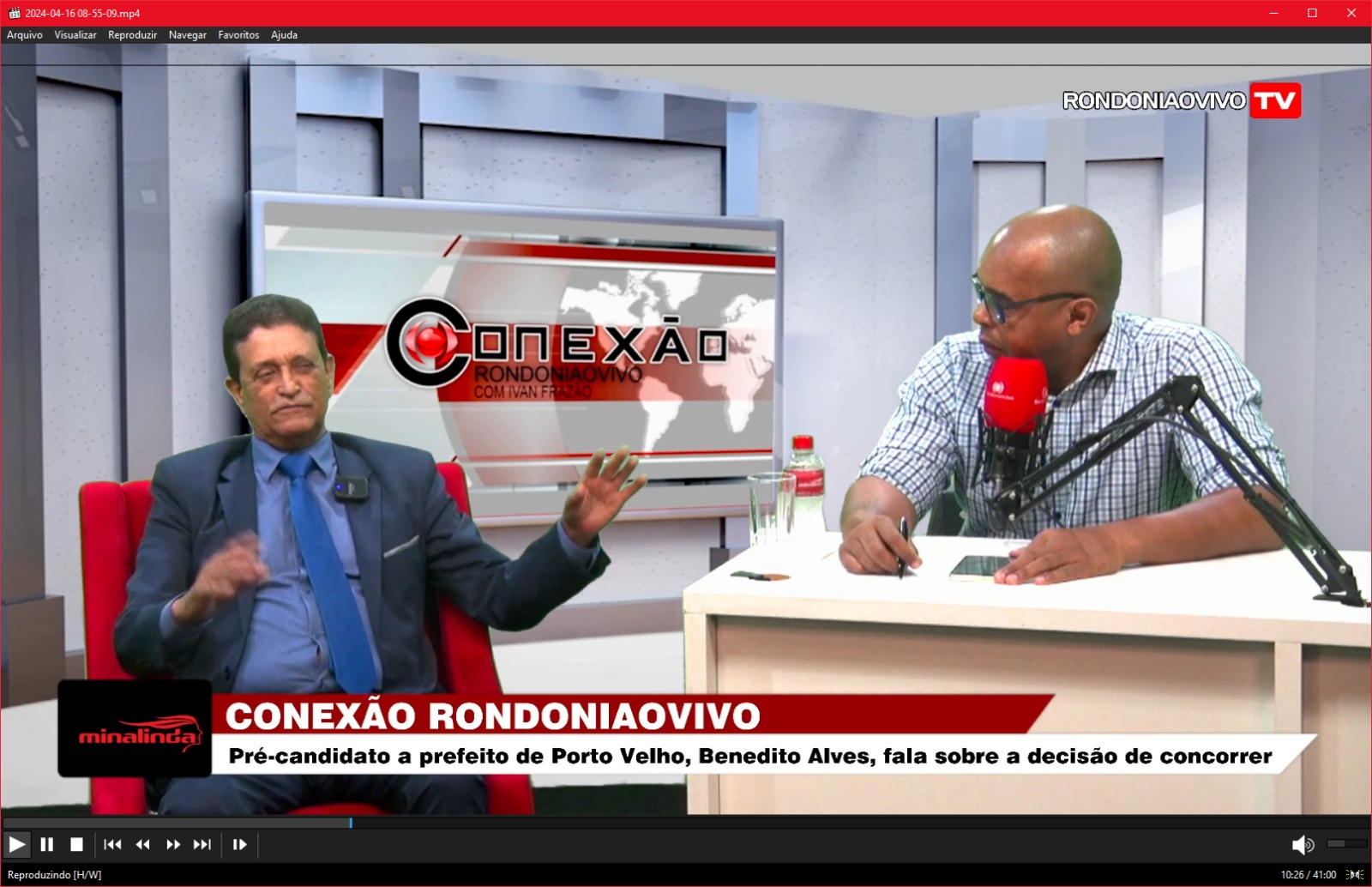 CONEXÃO RONDONIAOVIVO:  Pré-candidato a prefeito da capital, Benedito Alves, fala da decisão de disputar