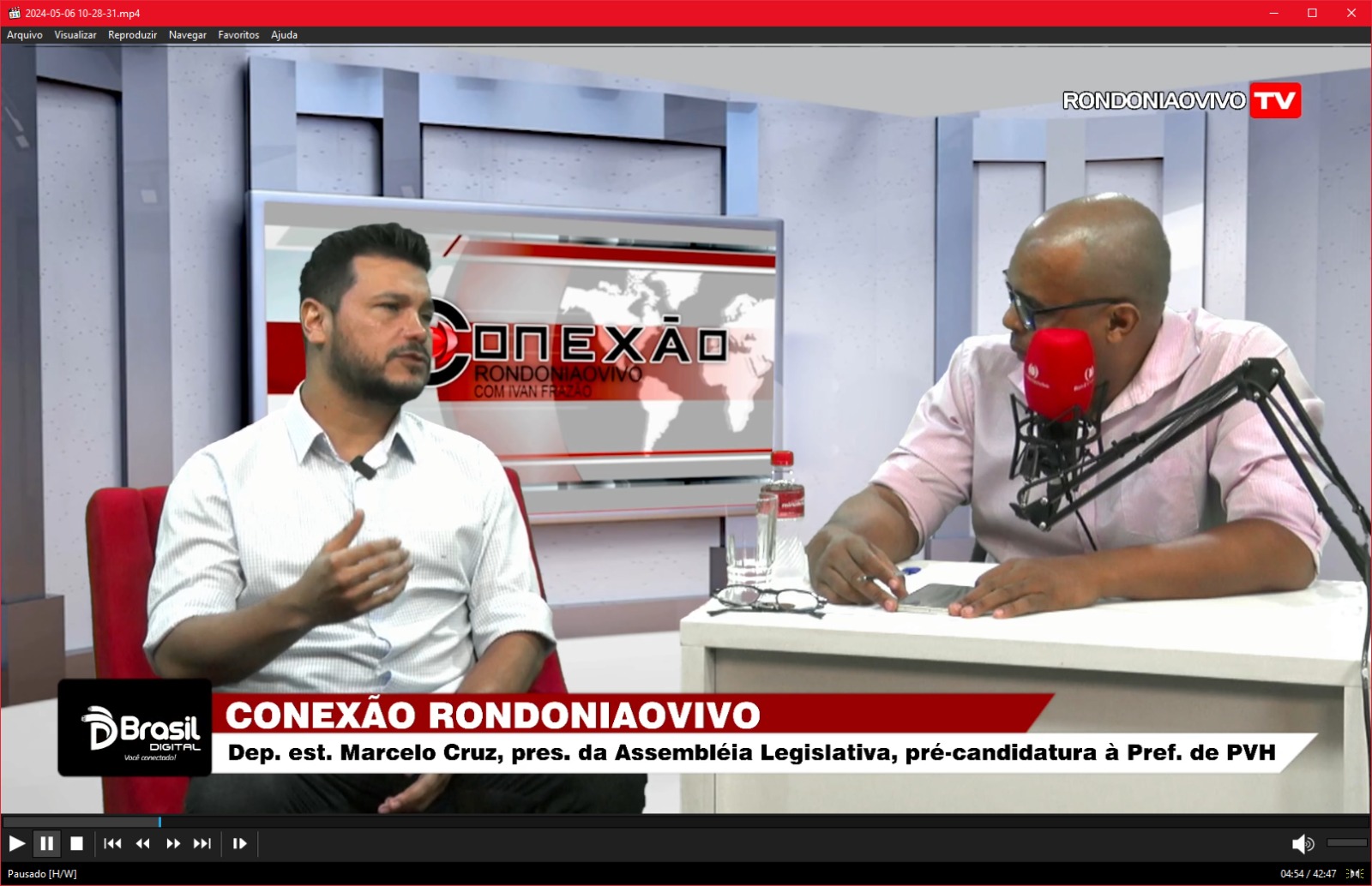 CONEXÃO RONDONIAOVIVO:  Dep.est. Marcelo Cruz fala da decisão de ser pré-candidato a prefeito da capital