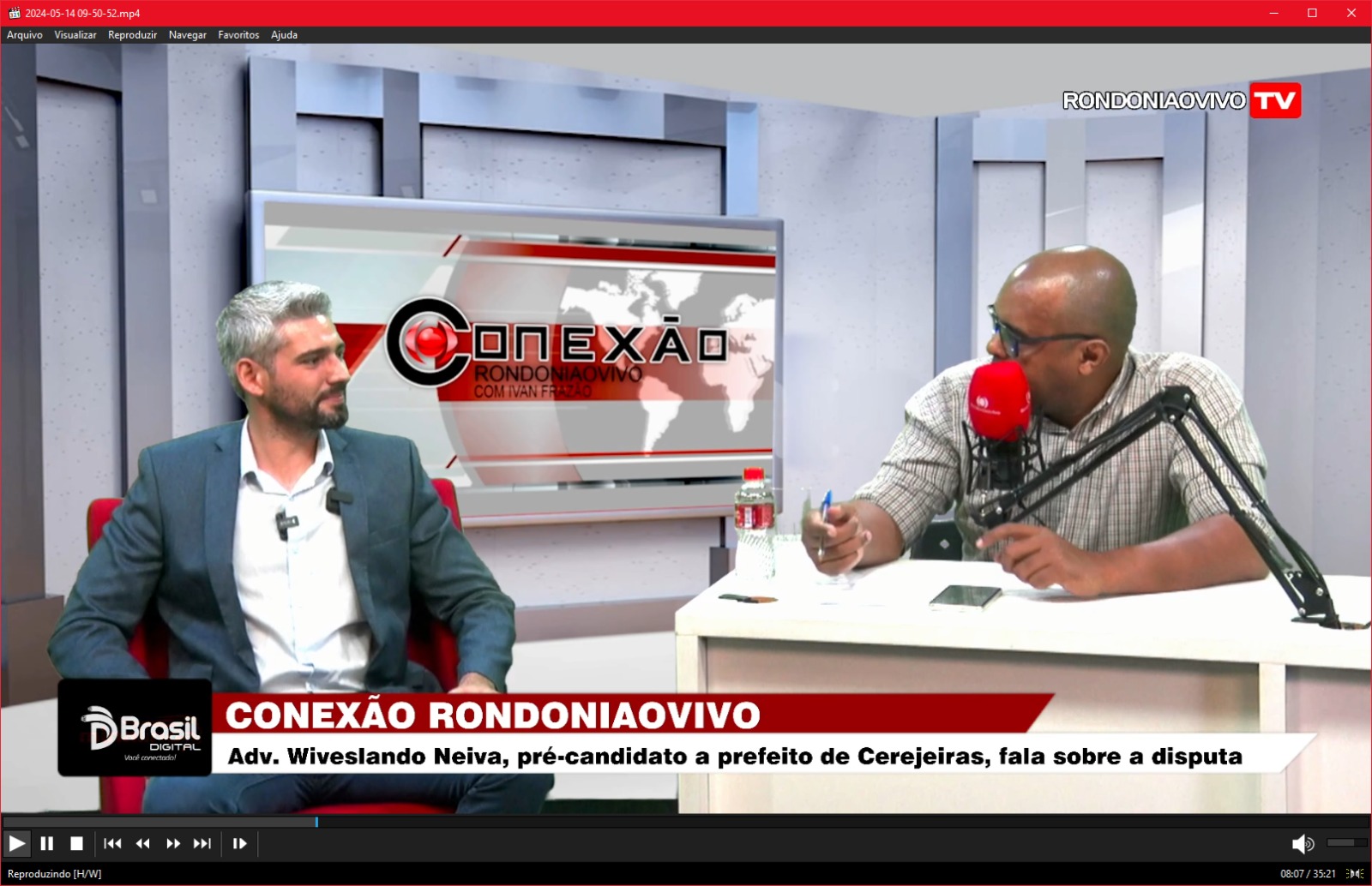 CONEXÃO RONDONIAOVIVO:   Wiveslando Neiva, pré-candidato a prefeito de Cerejeiras, fala sobre a disputa