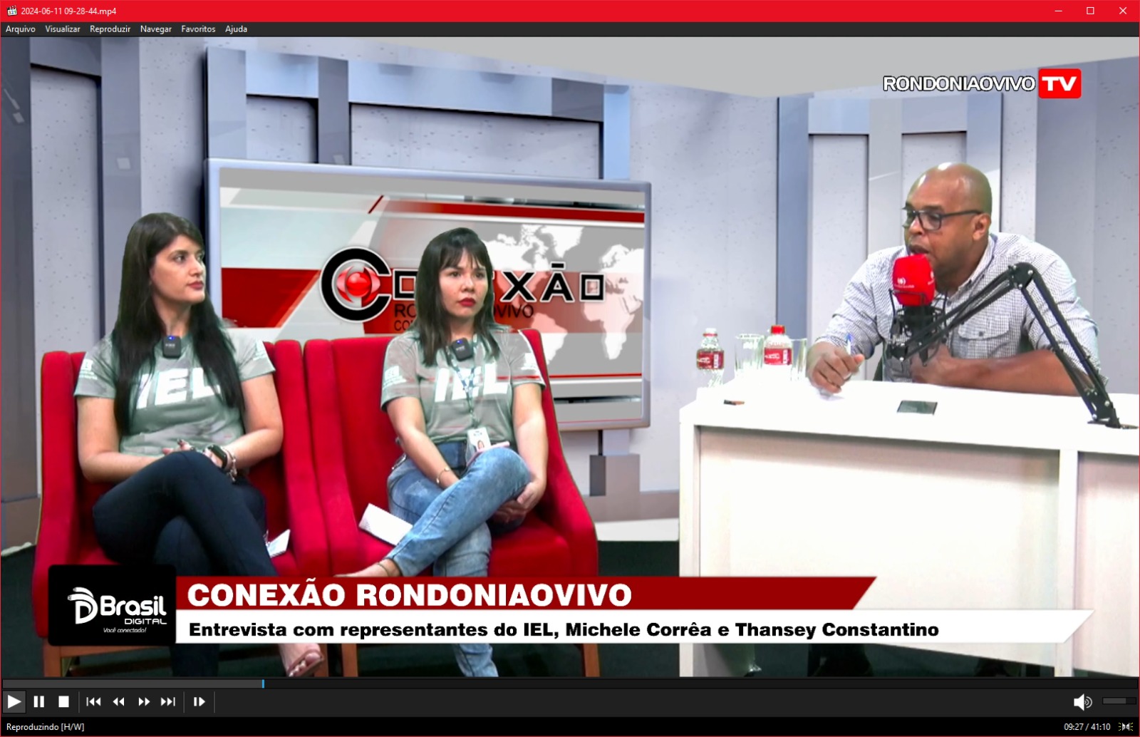 CONEXÃO RONDONIAOVIVO:  Representantes do IEL, Michele Corrêa e Thansey Constantino, falam sobre estágio