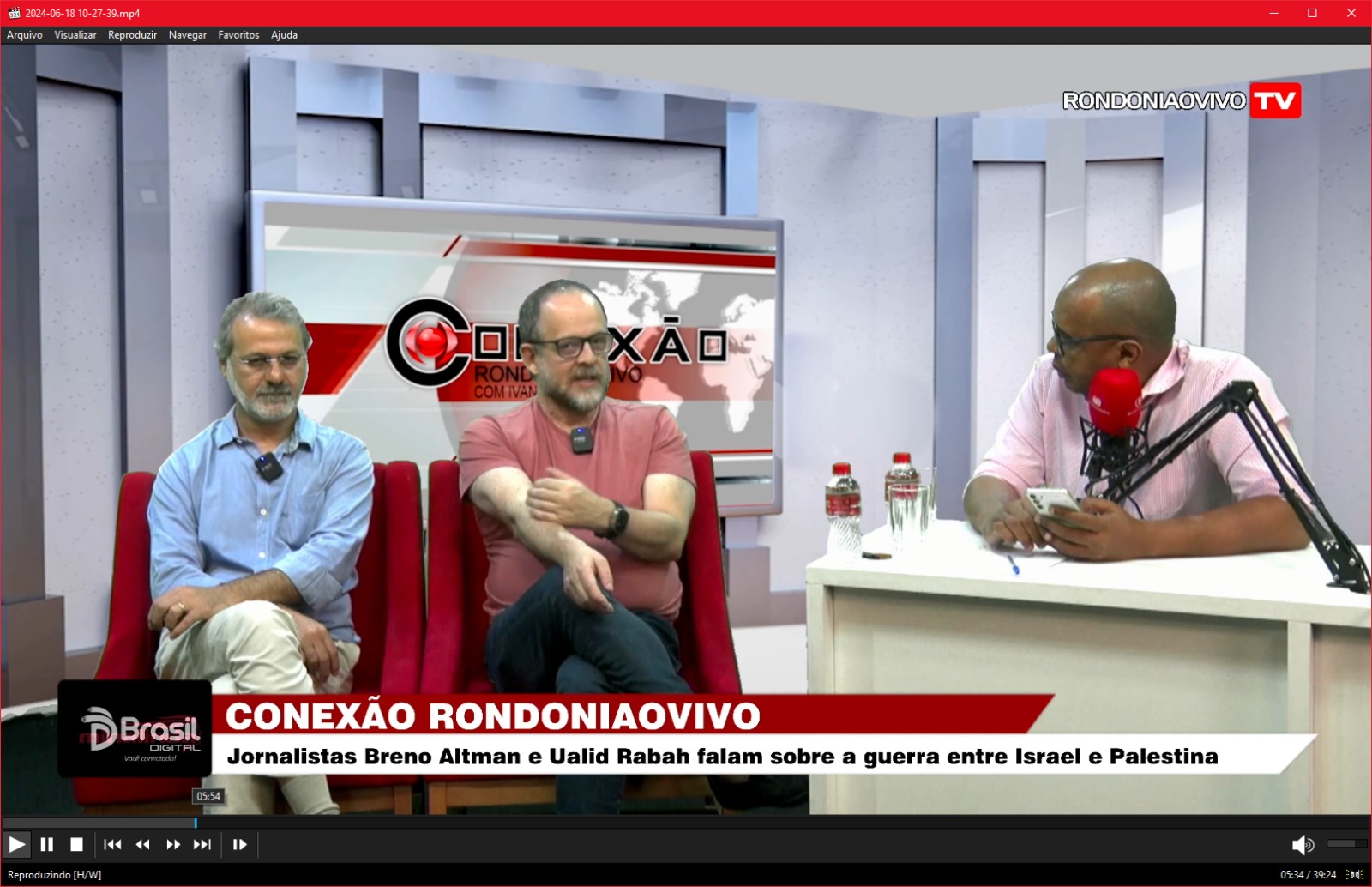 CONEXÃO RONDONIAOVIVO:   Jornalistas Breno Altman e Ualid Rabah falam da guerra entre Israel e Palestina
