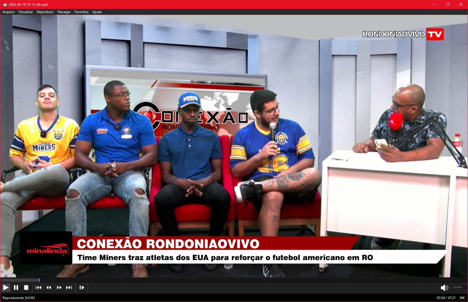 CONEXÃO RONDONIAOVIVO: Time Miners traz atletas dos EUA para reforçar o futebol americano em RO