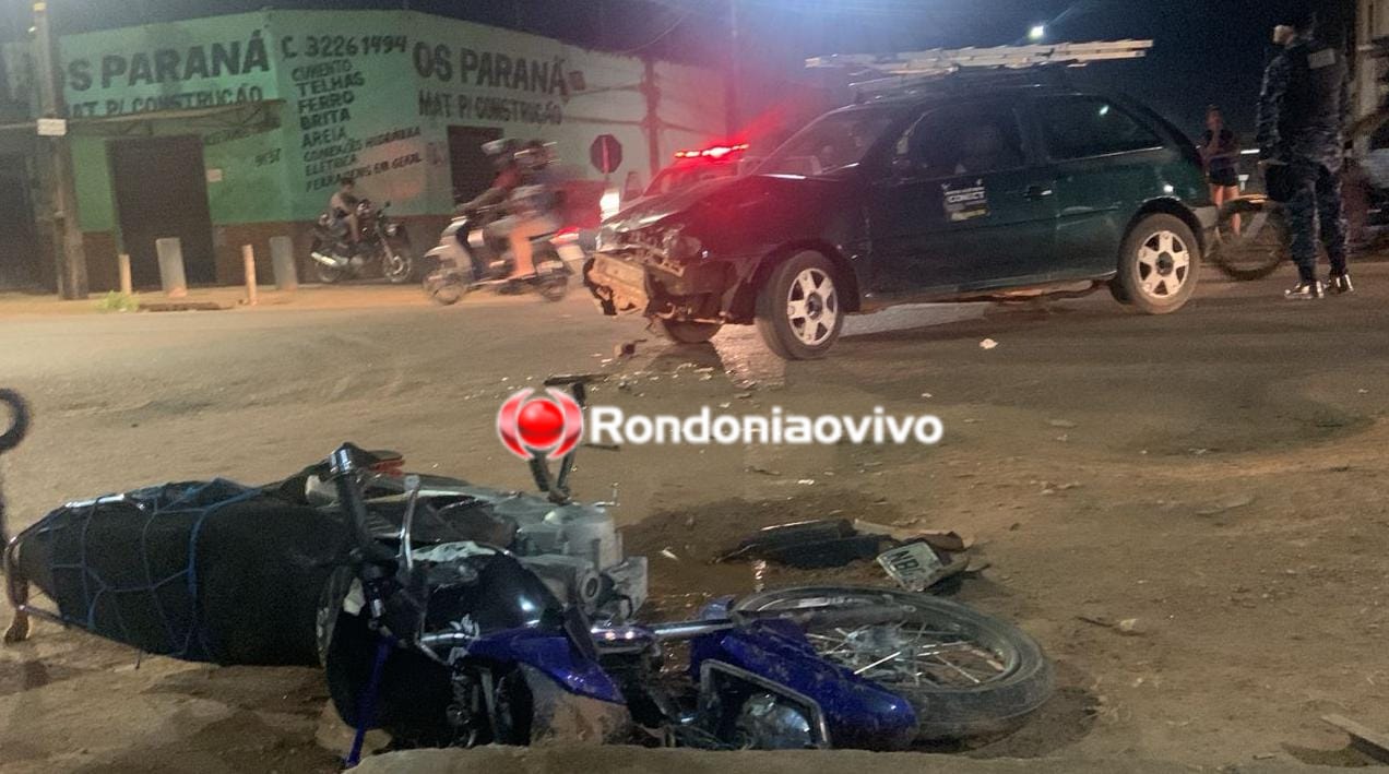 VILA MARIANA: Colisão frontal entre moto e carro deixa jovem com ferimentos 
