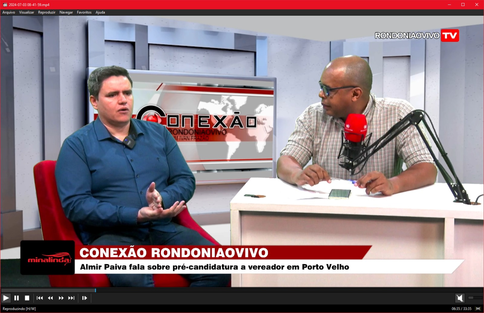 CONEXÃO RONDONIAOVIVO: Almir Paiva fala sobre pré-candidatura a vereador em Porto Velho